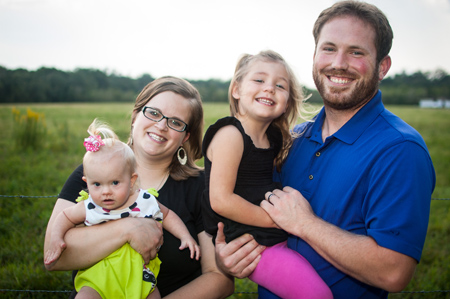 QUINN FAMILY - David and Andrea Quinn of Saint John Nepomucene Parish in Weston and their two daughters will be on their way to Mexico as missionaries in January. (Photo courtesy FMC)